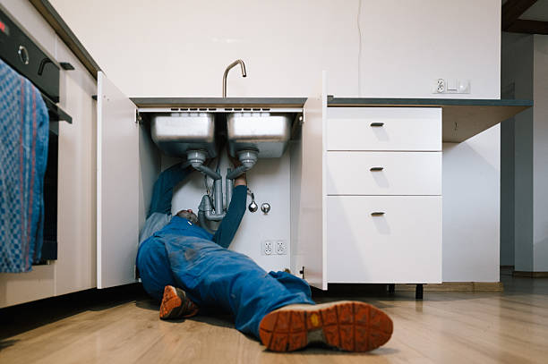 Professional Drain Cleaning technician working in Bahama, NC